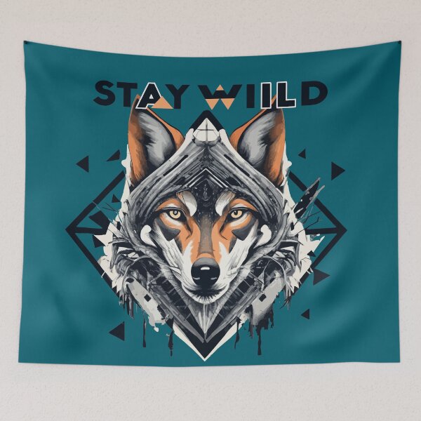 Item preview, Lobo salvaje supremo designed and sold by VibeCreations4U.