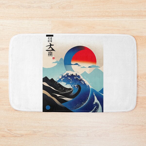 Item preview, Geometric abstract art in Japanese style designed and sold by BubblyDelight.