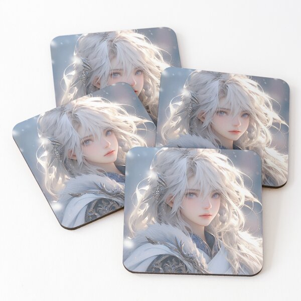 Item preview, Icy Gaze Winter Enchantress Anime Girl designed and sold by bubblegoth.