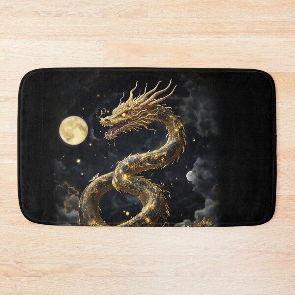 Item preview, Gold Asian Cosmic Dragon Chinese Lunar New Year designed and sold by Monkey Style Studios.