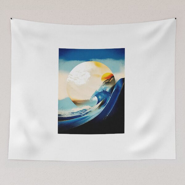 Item preview, Geometric abstract art in Japanese style designed and sold by BubblyDelight.