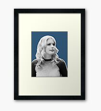 Britta Perry - Dark Blue Framed Print