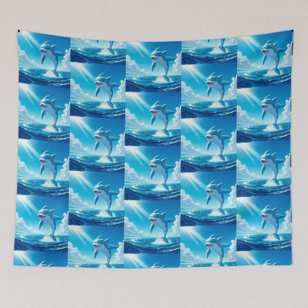 Item preview, Dolphin Jumping in a Serene Sea designed and sold by Targa-desing.