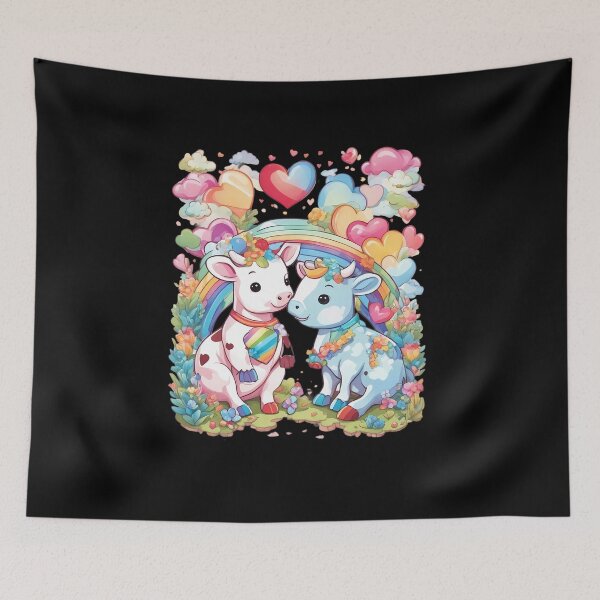 Item preview, Rainbow Lover Cow designed and sold by macadolie.