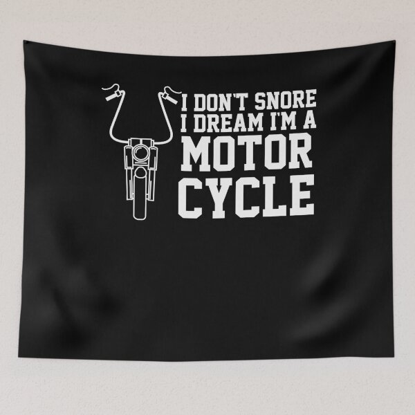 Item preview, I Don't Snore I Dream I'm A Motorcycle Funny Sleep  designed and sold by Kieran Abbott.