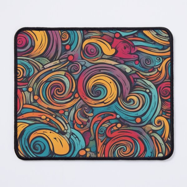 Item preview, Colorful Snail Trails, Cute, Abstract Digital Art designed and sold by Burn-Ego.