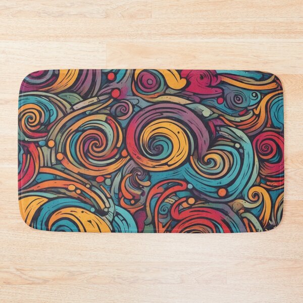 Item preview, Colorful Snail Trails, Cute, Abstract Digital Art designed and sold by Burn-Ego.