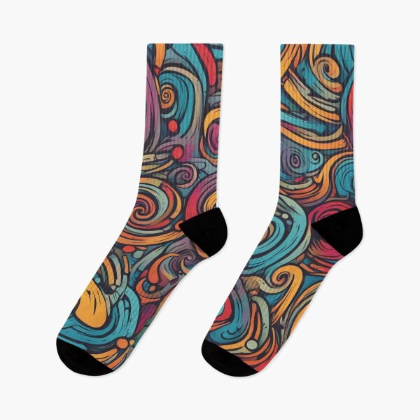 Item preview, Colorful Snail Trails, Cute, Abstract Digital Art designed and sold by Burn-Ego.