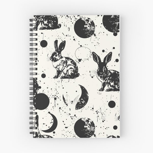 Item preview, Rabbits and moon pattern designed and sold by etherElric.