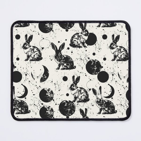 Item preview, Rabbits and moon pattern designed and sold by etherElric.