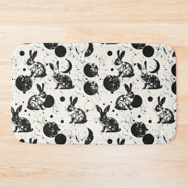 Item preview, Rabbits and moon pattern designed and sold by etherElric.