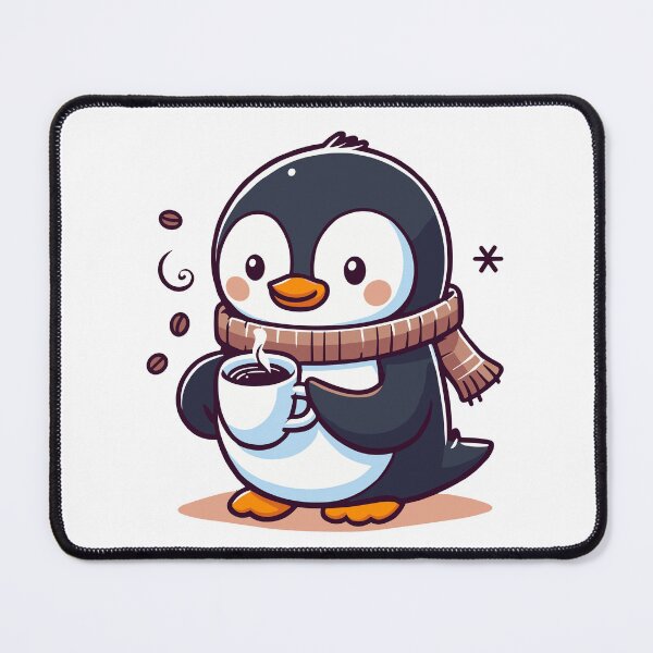 Item preview, Penguin Drinking Coffee designed and sold by Designowner.