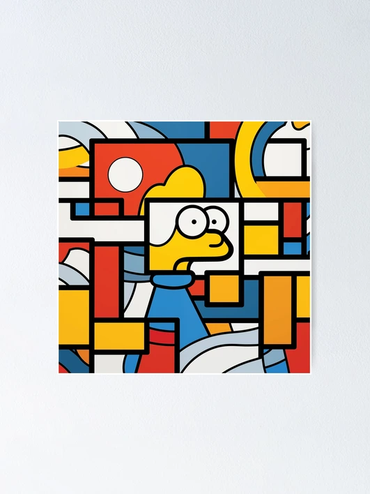 Mondrian Centennial Art Print by POP ART WORLD - Fy