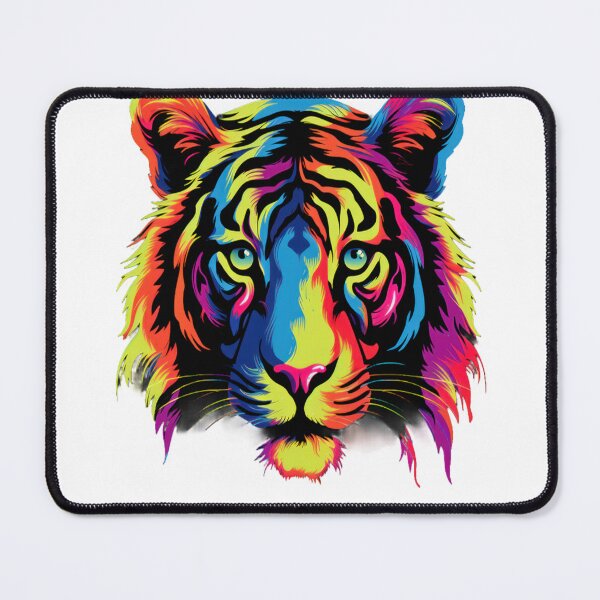 Item preview, colorful modern rainbow tıger designed and sold by EROL AKAYDIN.