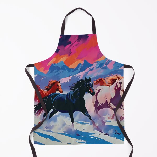 Item preview, Galloping Free under a winter sky designed and sold by NellyHorse.