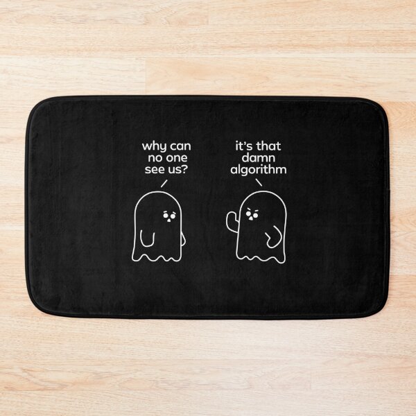 Item preview, Fun Ghosts, algorithm, ghosting, social media joke, funny statement, ghost illustration designed and sold by TrueType.