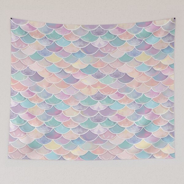 Item preview, Pastel Fantasy Mermaid Scales Pattern designed and sold by StellarSpectrum.