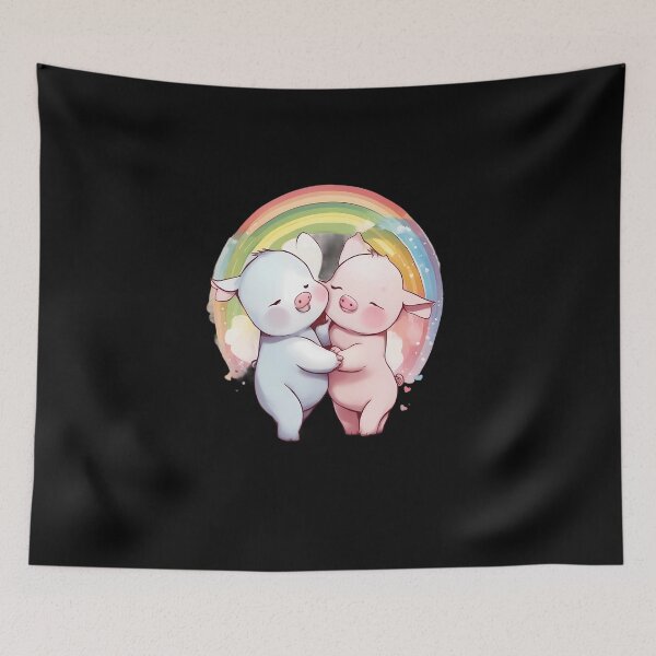 Item preview, Best Friends Forever Pig designed and sold by macadolie.
