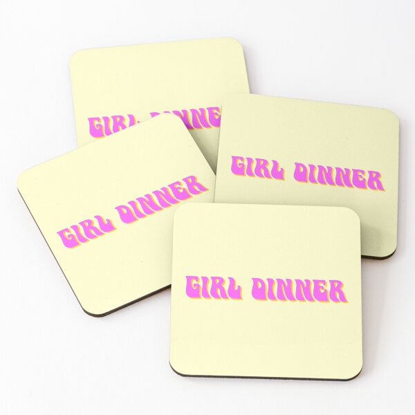 Item preview, Tiktok Viral Slogan - "Girl Dinner" (Line) designed and sold by Luna Pendleton.
