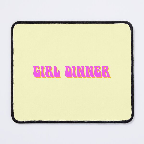 Item preview, Tiktok Viral Slogan - "Girl Dinner" (Line) designed and sold by Luna Pendleton.