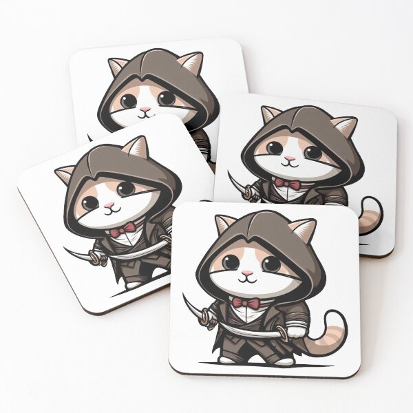 Item preview, Cute Assasin Cat - Cat Assasin designed and sold by revsdesign.