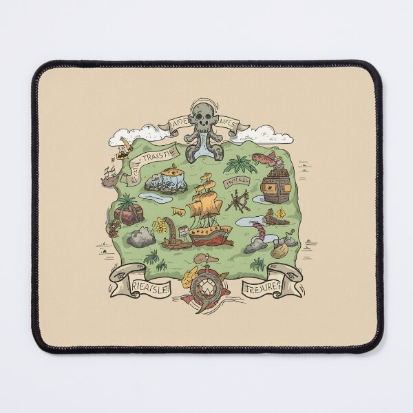 Item preview, Illustrated Pirate Treasure Map designed and sold by PrintPaloza.