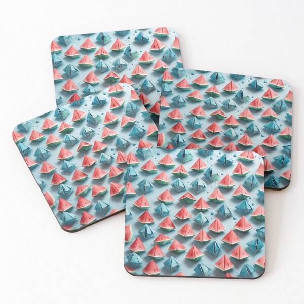 Item preview, Origami Watermelons Pattern designed and sold by ShaViArt.