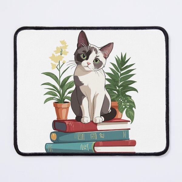 Item preview, Bookworm Cat & His Plant Pals Read Between the Leaves designed and sold by cutiepie11cats.