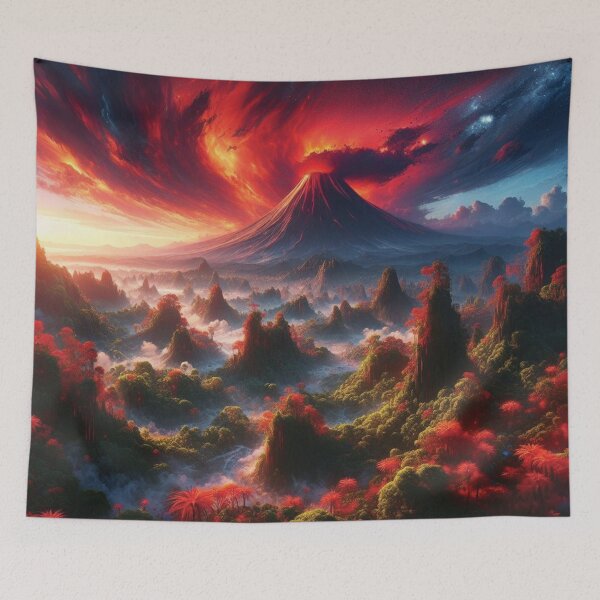 Item preview, Volcano landscape designed and sold by ready-made.