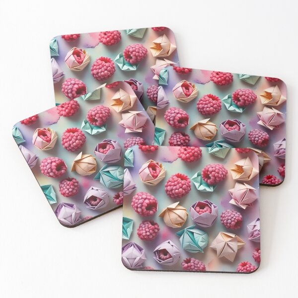Item preview, Origami Raspberries Pattern designed and sold by ShaViArt.