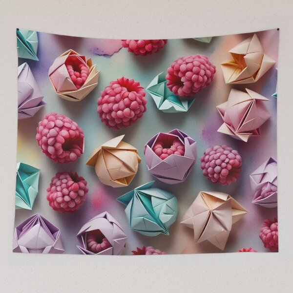 Item preview, Origami Raspberries Pattern designed and sold by ShaViArt.