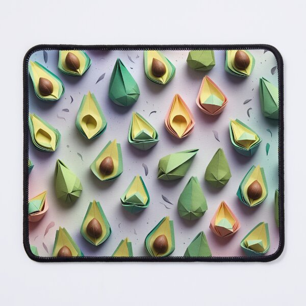 Item preview, Origami Avocado Pattern designed and sold by ShaViArt.