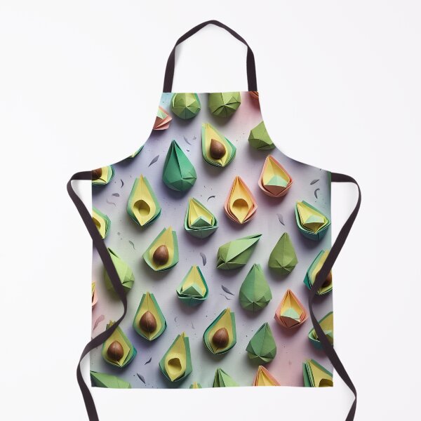 Item preview, Origami Avocado Pattern designed and sold by ShaViArt.