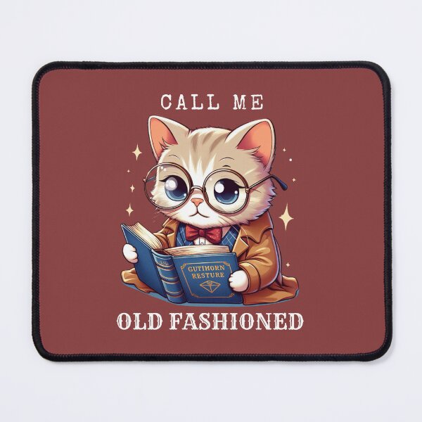 Item preview, Call me old fashioned cat reading a book designed and sold by Jam3x.