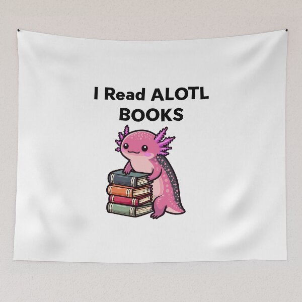 Item preview, Cute Axolotl Book Lover  designed and sold by DinoKate.