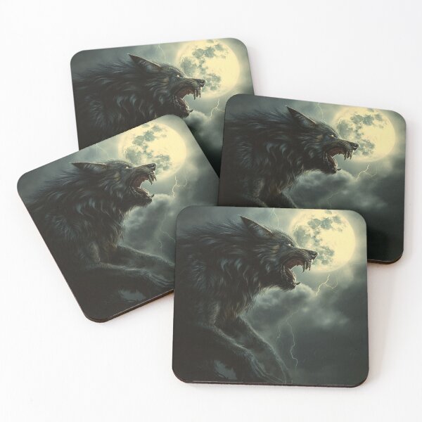 Item preview, Werewolf howling at the full moon  designed and sold by Lewis-mart.