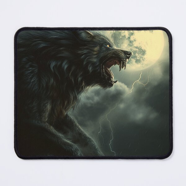 Item preview, Werewolf howling at the full moon  designed and sold by Lewis-mart.