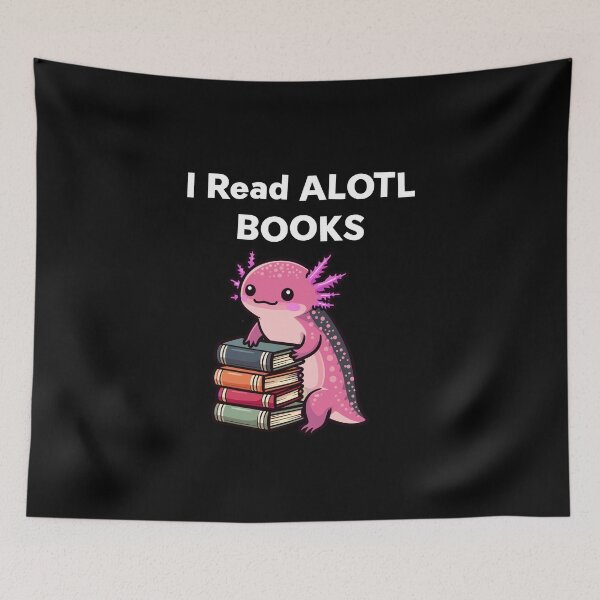 Item preview, Kawaii Axolotl Book Lover  designed and sold by DinoKate.