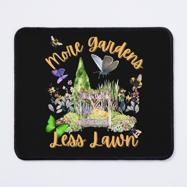 Item preview, More Gardens Less Lawns Colorful Design designed and sold by EarthArtDesigns.