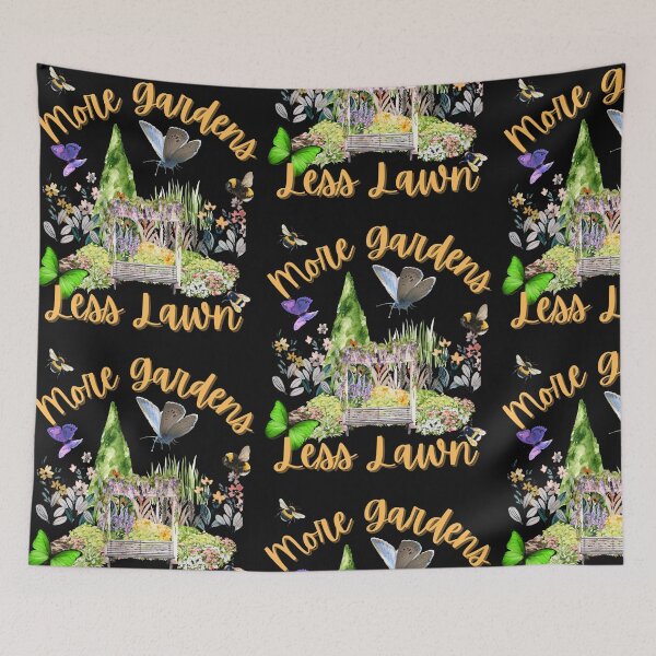 Item preview, More Gardens Less Lawns Colorful Design designed and sold by EarthArtDesigns.