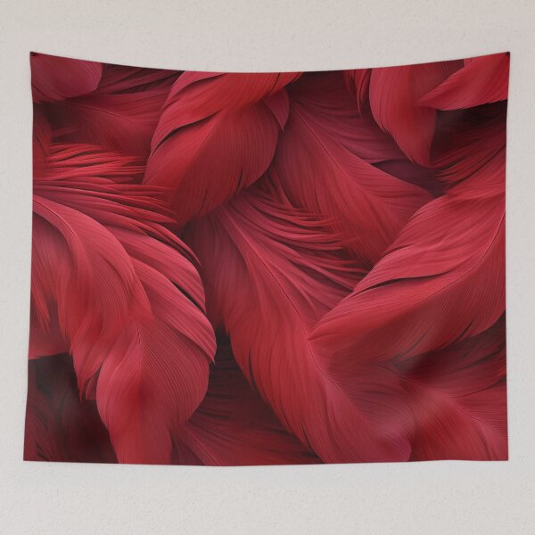 Item preview, Red Overlapping Feathers designed and sold by dcrc.
