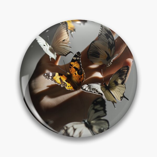 Item preview, Human Touch and Insect Life, A Hand full of butterflies designed and sold by TrueType.
