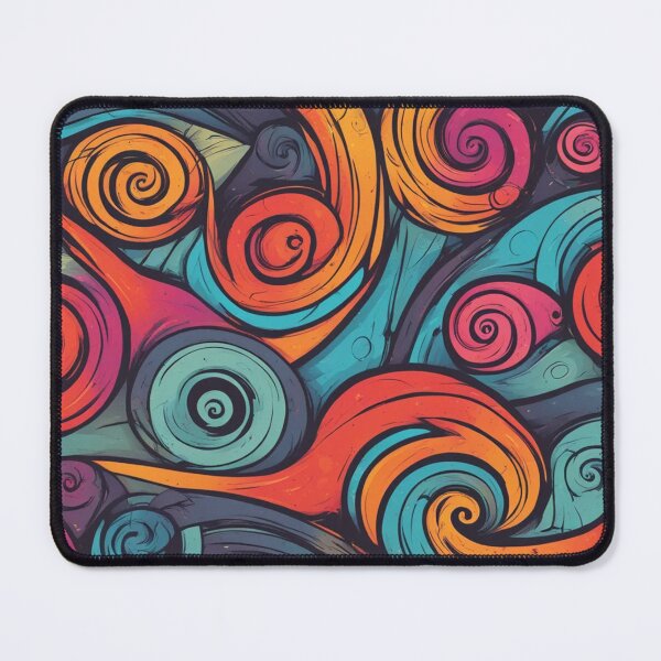 Item preview, Snail Trails and Spirals, Abstract Digital Art designed and sold by Burn-Ego.