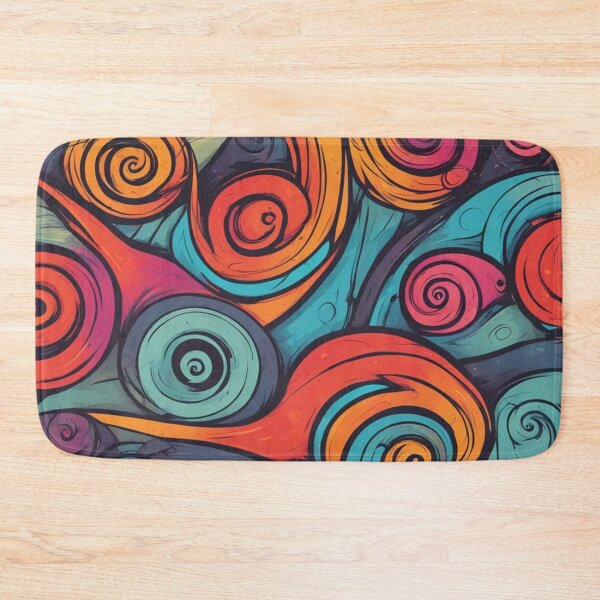 Item preview, Snail Trails and Spirals, Abstract Digital Art designed and sold by Burn-Ego.