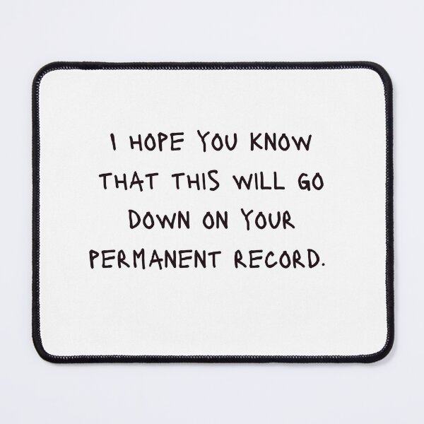Item preview, Kiss Off-I hope you know this will go down on your permanent record designed and sold by KLWBDesigns.