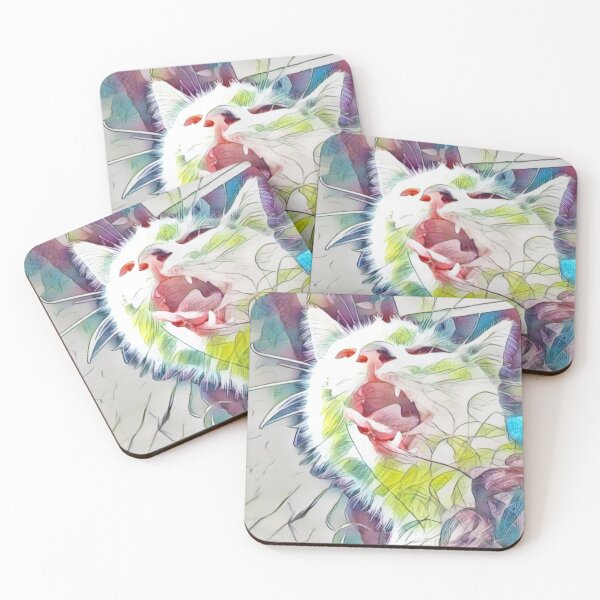 Item preview, Cute crazy animated kitten designed and sold by Maruksweets.