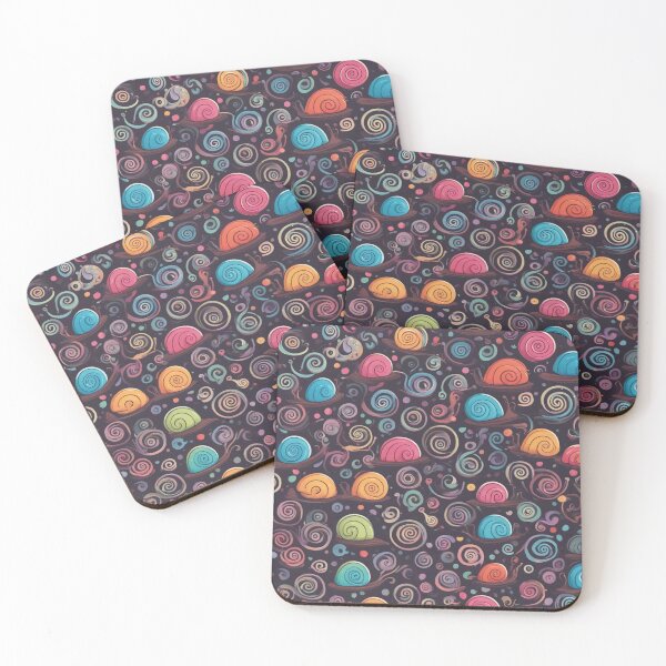 Item preview, Snail Trails and Shells, Abstract Pattern designed and sold by Burn-Ego.