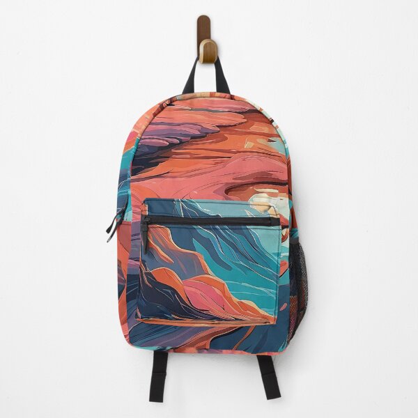 Item preview, Sunset Reflections in the Surreal Mountain Pass designed and sold by ArtComixHaven.