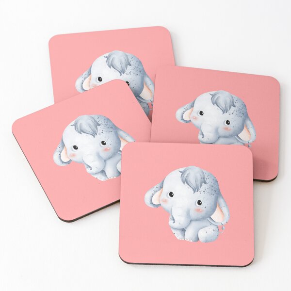 Item preview, Cuteness Unleashed: Kawaii Elephant Collection designed and sold by Wise-Geek.