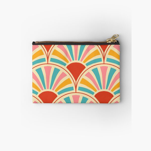Item preview, Geometric Rays of Sunshine Scallop Pattern (red/yellow/blue) designed and sold by Design Minds Boutique.